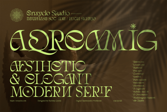 Aqreamig: Modern Serif Font for Business