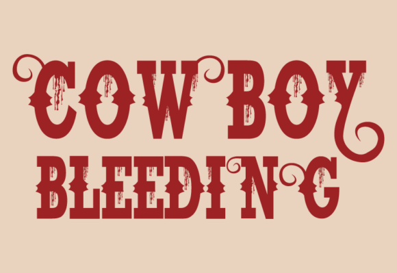Cowboy Bleeding Font Review