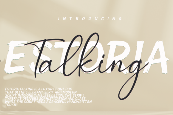 Estoria Talking Duo: A Font for Impact