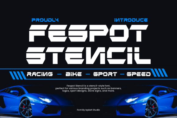 Fespot Stencil: A Futuristic Font for Bold Design