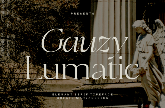 Gauzy Lumatic: A Serif Font for Creative Projects