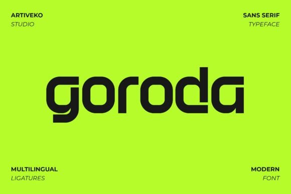 Goroda: A Modern Sans Serif for Elegant Design