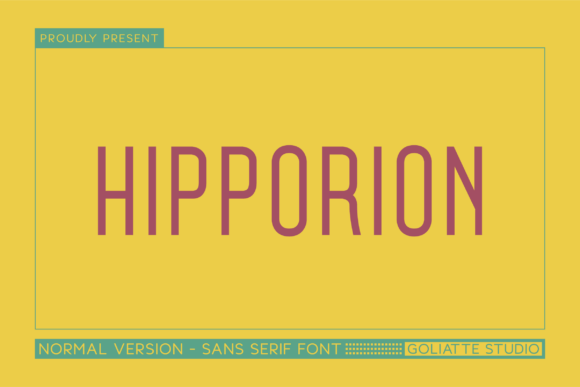 Hipporion: A Bold Font for Modern Campaigns