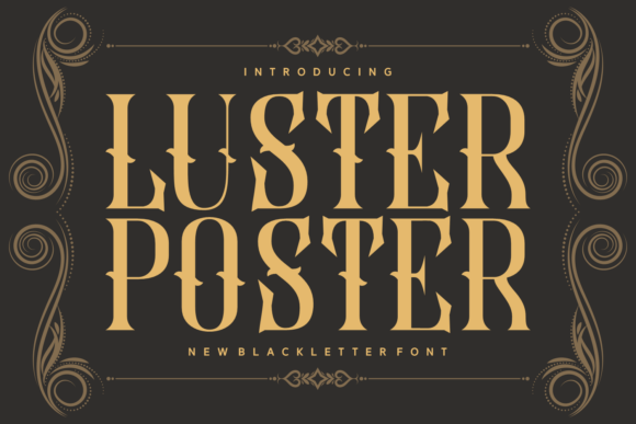 Luster Poster Font: Elegant Branding for Small Businesses