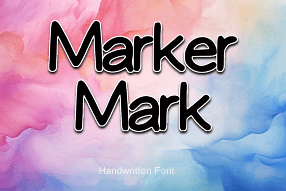 Marker Mark: A Handwritten Font for Creative Projects