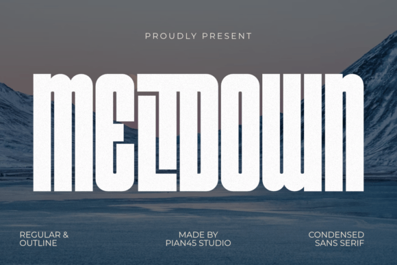 Meltdown: A Bold Font for Impactful Campaigns