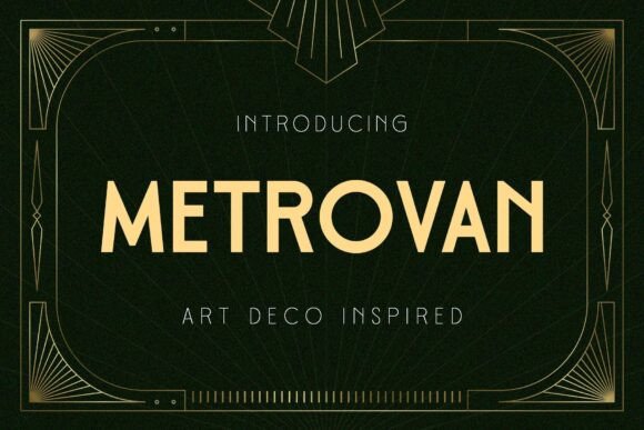 Metrovan: A Luxurious Font for Modern Marketing