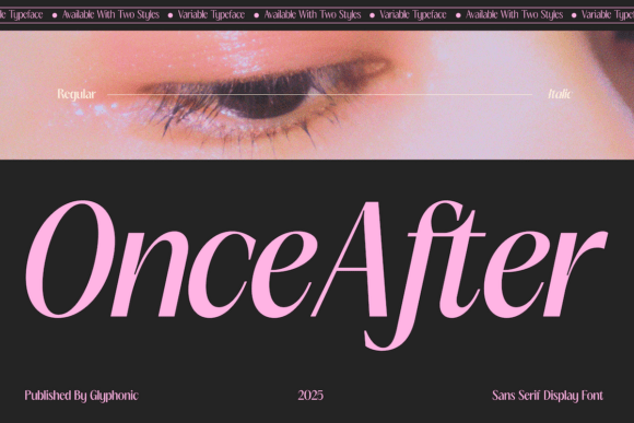 Once After: A Stylish Display Font