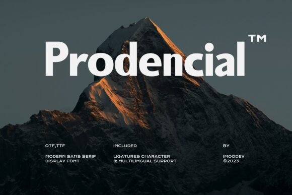 Prodencial: A Modern Sans Serif for Clean Design
