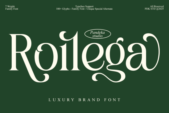 Roilega: A Luxurious Serif Font for Premium Design
