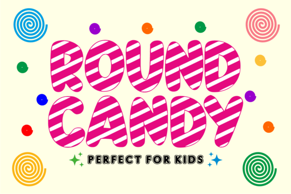 Round Candy Font for Web Design