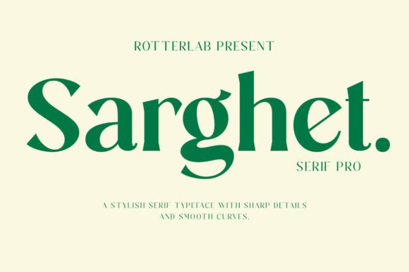 Sarghet Bold: A Bold Statement in Serif Design