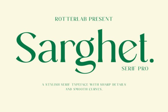 Sarghet Regular: Elegant Serif Font