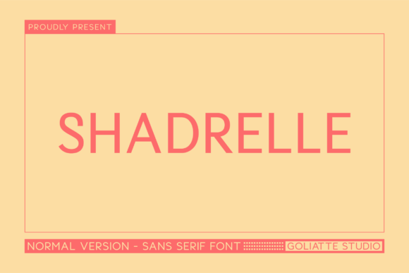 Shadrelle: A Modern Sans Serif Typeface