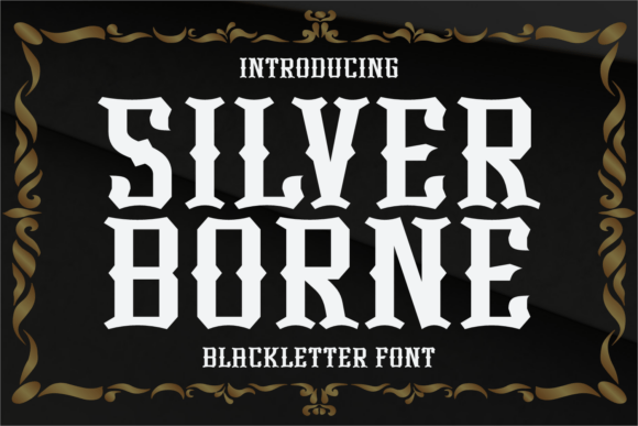 Silver Borne Font for Web Design