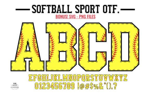 Softball Army Font for Web Design