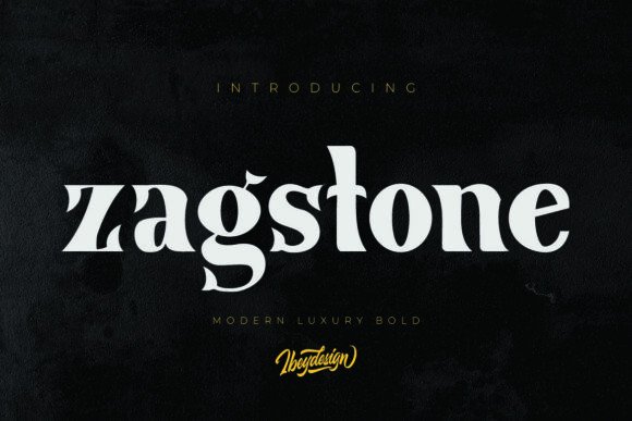 Zagstone: A Bold Serif for Impactful Campaigns